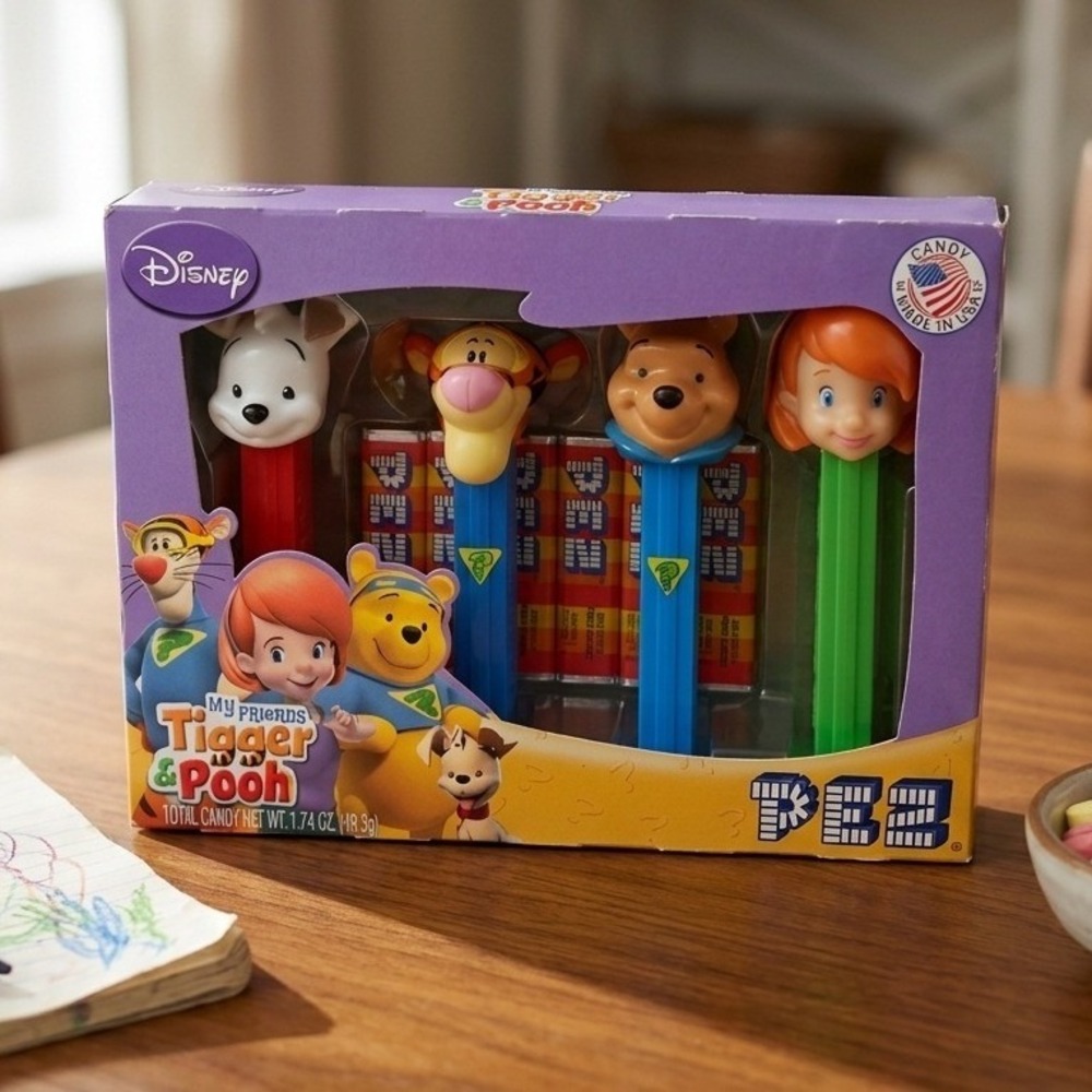 Disney PEZ My Friends Tigger Pooh Collector Set 4 Dispensers Winnie Darby Buster
